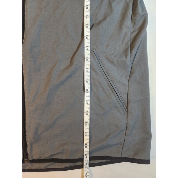 Nike Dri Fit Jacket Men Size Large Full Zip Gray/Black Pockets Swoosh Logo - Picture 6 of 11